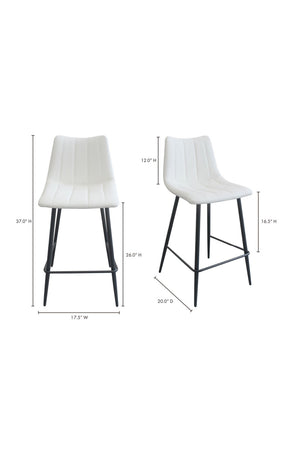Modern European furniture - Vertical Stitched Counter Stools (2) - www.oroa.com