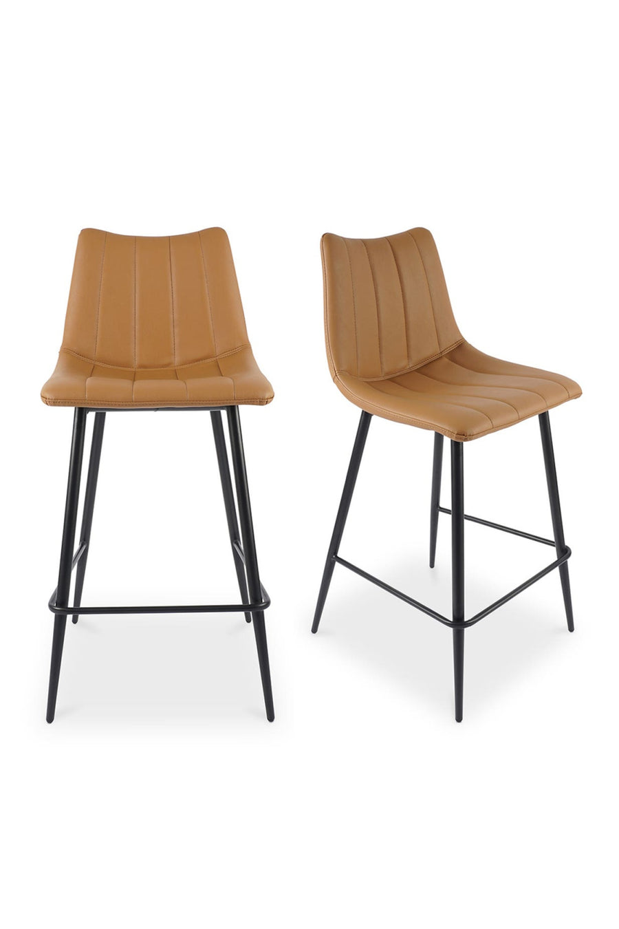Two orange-brown stools