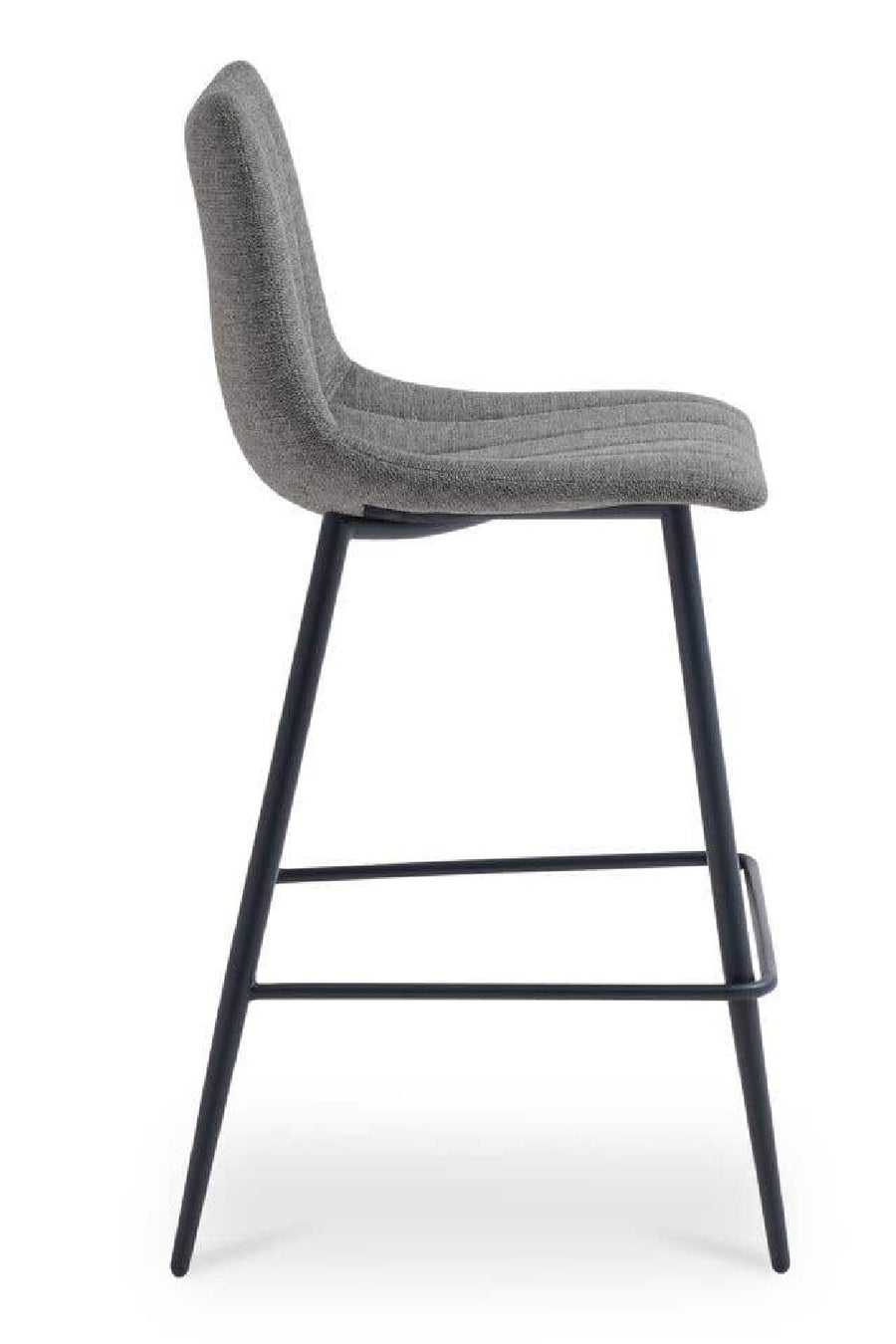 Gray stool with side rail