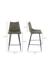 Modern European furniture - Vertical Stitched Counter Stools (2) - www.oroa.com