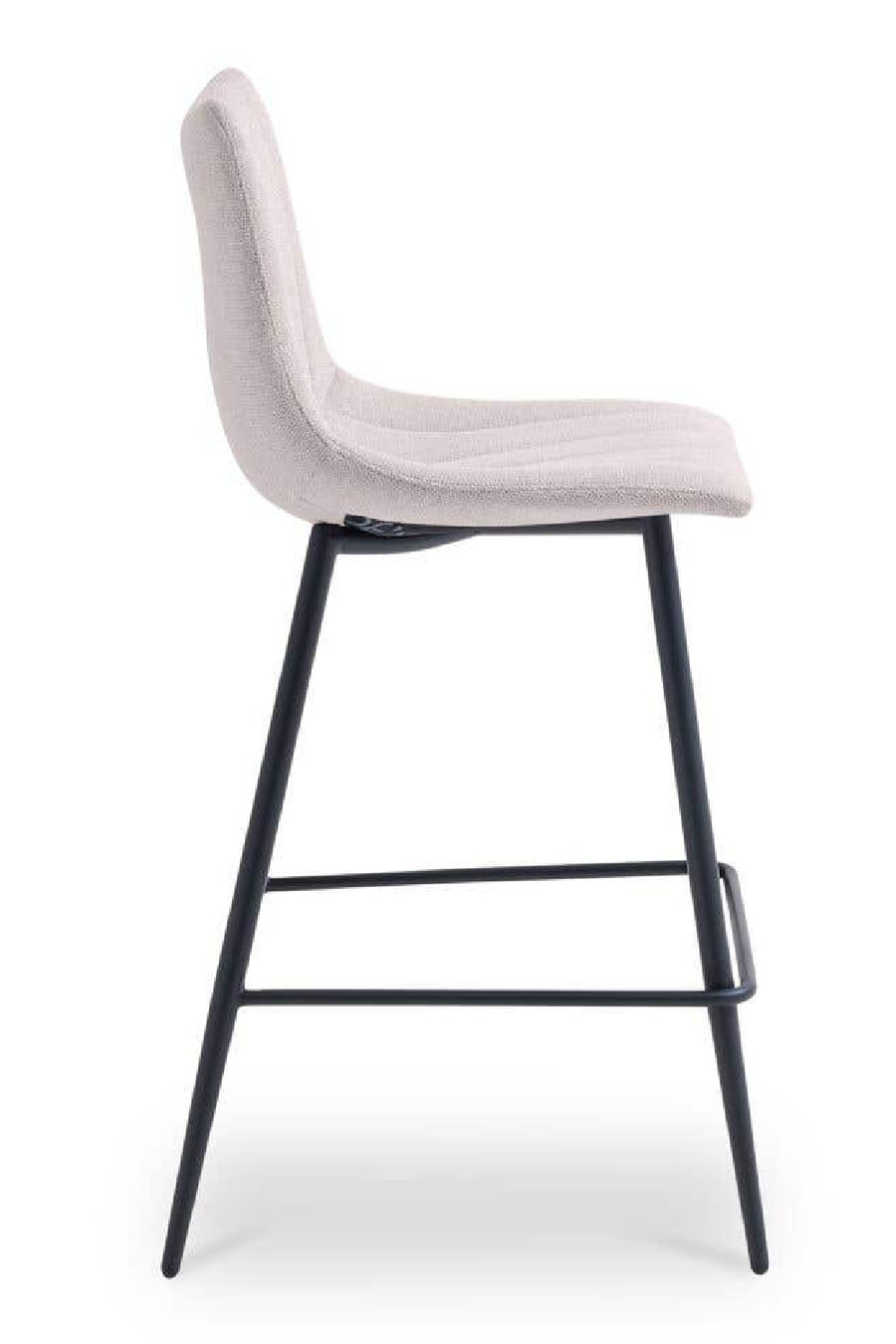 Gray bar stool side angle