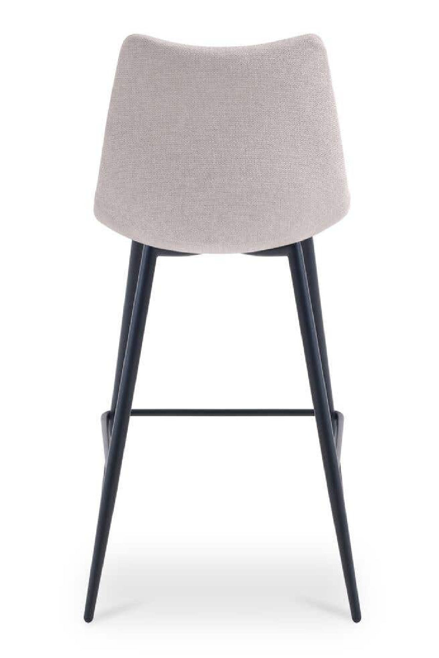 Gray bar stool back view