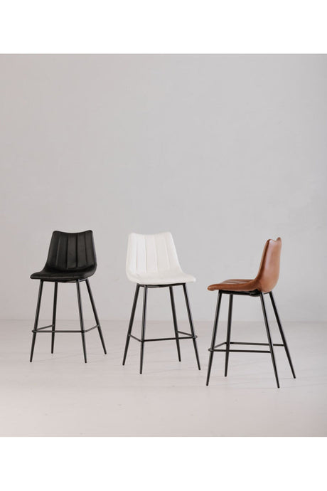 Modern European furniture - Vertical Stitched Bar Stools (2) - www.oroa.com