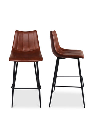 Vertical Stitched Bar Stools (2) | Novi Living Alibi | Oroa.com