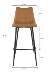 Modern European furniture - Vertical Stitched Bar Stools (2) - www.oroa.com