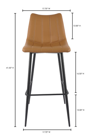Vertical Stitched Bar Stools (2) | Novi Living Alibi | Oroa.com