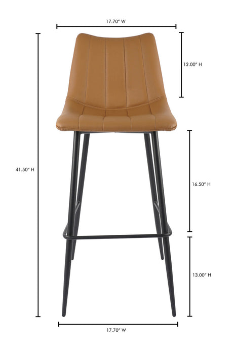 Modern European furniture - Vertical Stitched Bar Stools (2) - www.oroa.com