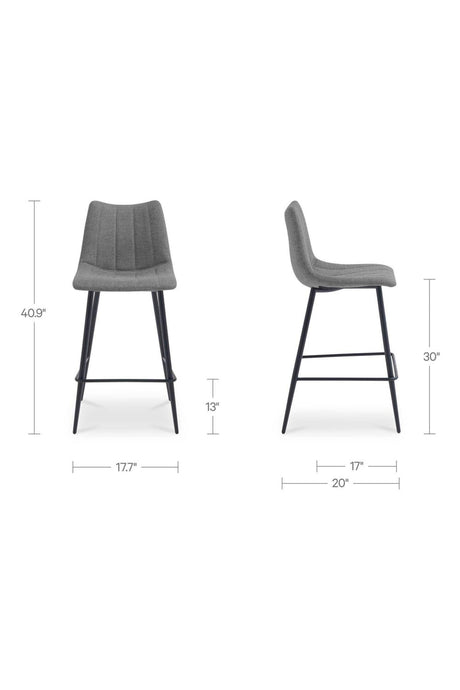 Modern European furniture - Vertical Stitched Bar Stools (2) - www.oroa.com