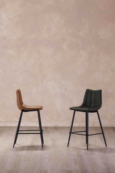 Modern European furniture - Vertical Stitched Bar Stools (2) - www.oroa.com