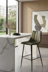 Modern European furniture - Vertical Stitched Bar Stools (2) - www.oroa.com