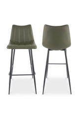 Modern European furniture - Vertical Stitched Bar Stools (2) - www.oroa.com