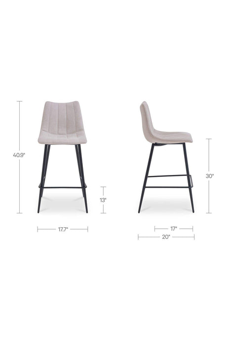 Modern European furniture - Vertical Stitched Bar Stools (2) - www.oroa.com