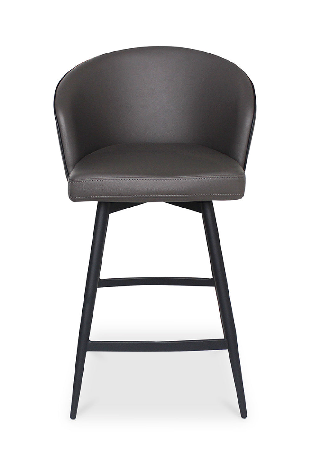   Modern European furniture - Gray Curved Swivel Counter Stool - www.oroa.com | Oroa.com