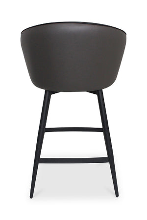   Modern European furniture - Gray Curved Swivel Counter Stool - www.oroa.com | Oroa.com