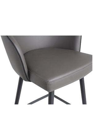   Modern European furniture - Gray Curved Swivel Counter Stool - www.oroa.com | Oroa.com