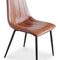 Modern European furniture - Vertical Stitched Dining Chairs (2) - www.oroa.com