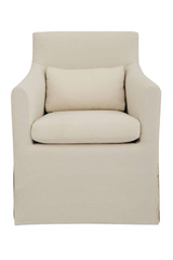 Slipcovered Outdoor Dining Chair | Novi Living Lydia | Oroa.com