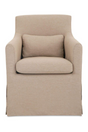 Slipcovered Outdoor Dining Chair | Novi Living Lydia | Oroa.com