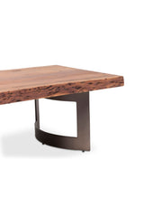 Modern European furniture - Brown Acacia Coffee Table - www.oroa.com