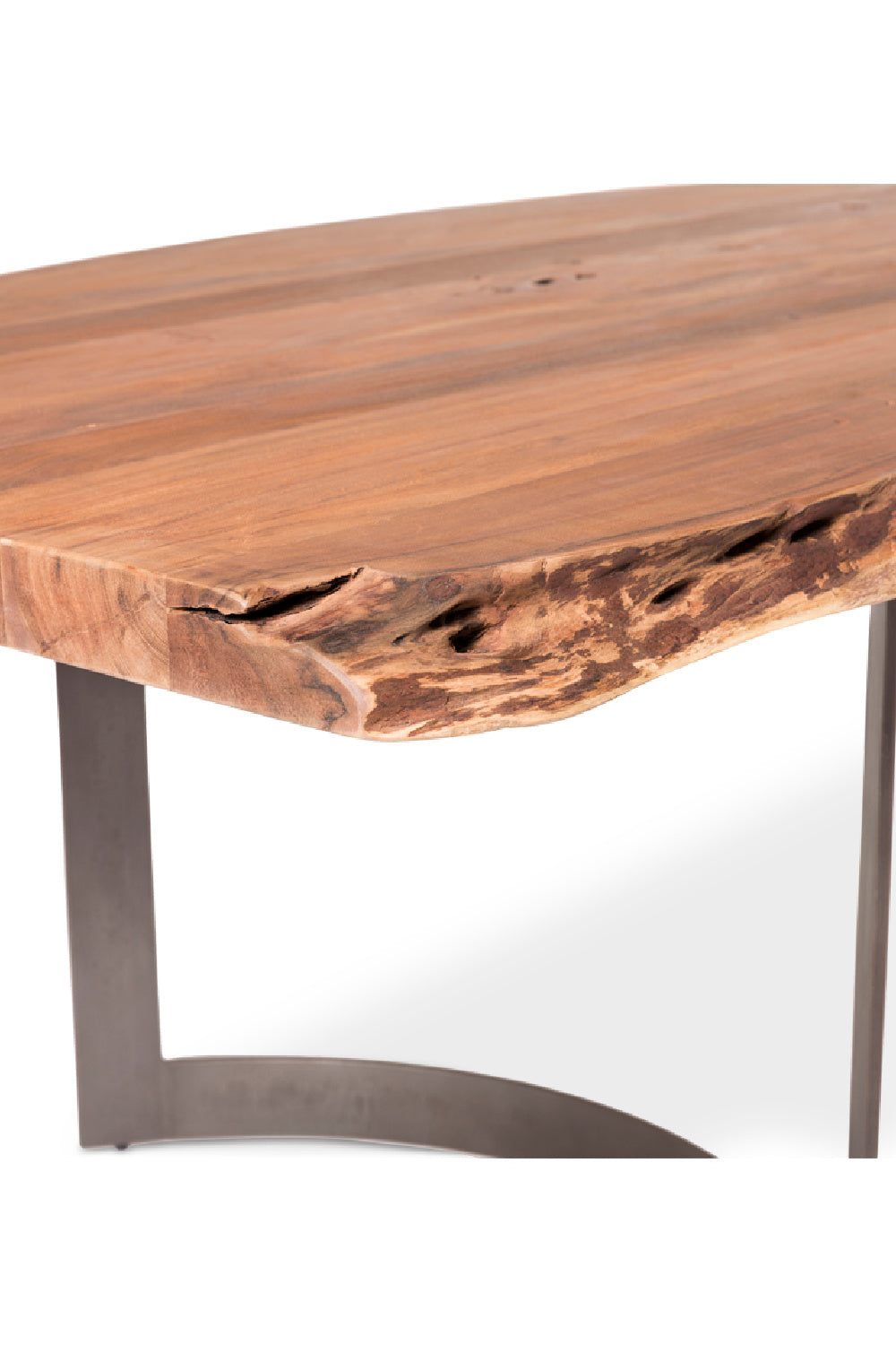 Solid Acacia Wood Dining Table | Novi Living Bent | Oroa.com