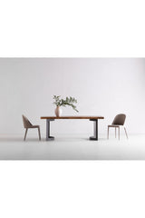 Modern European furniture - Solid Acacia Wood Dining Table - www.oroa.com