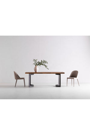Solid Acacia Wood Dining Table | Novi Living Bent | Oroa.com