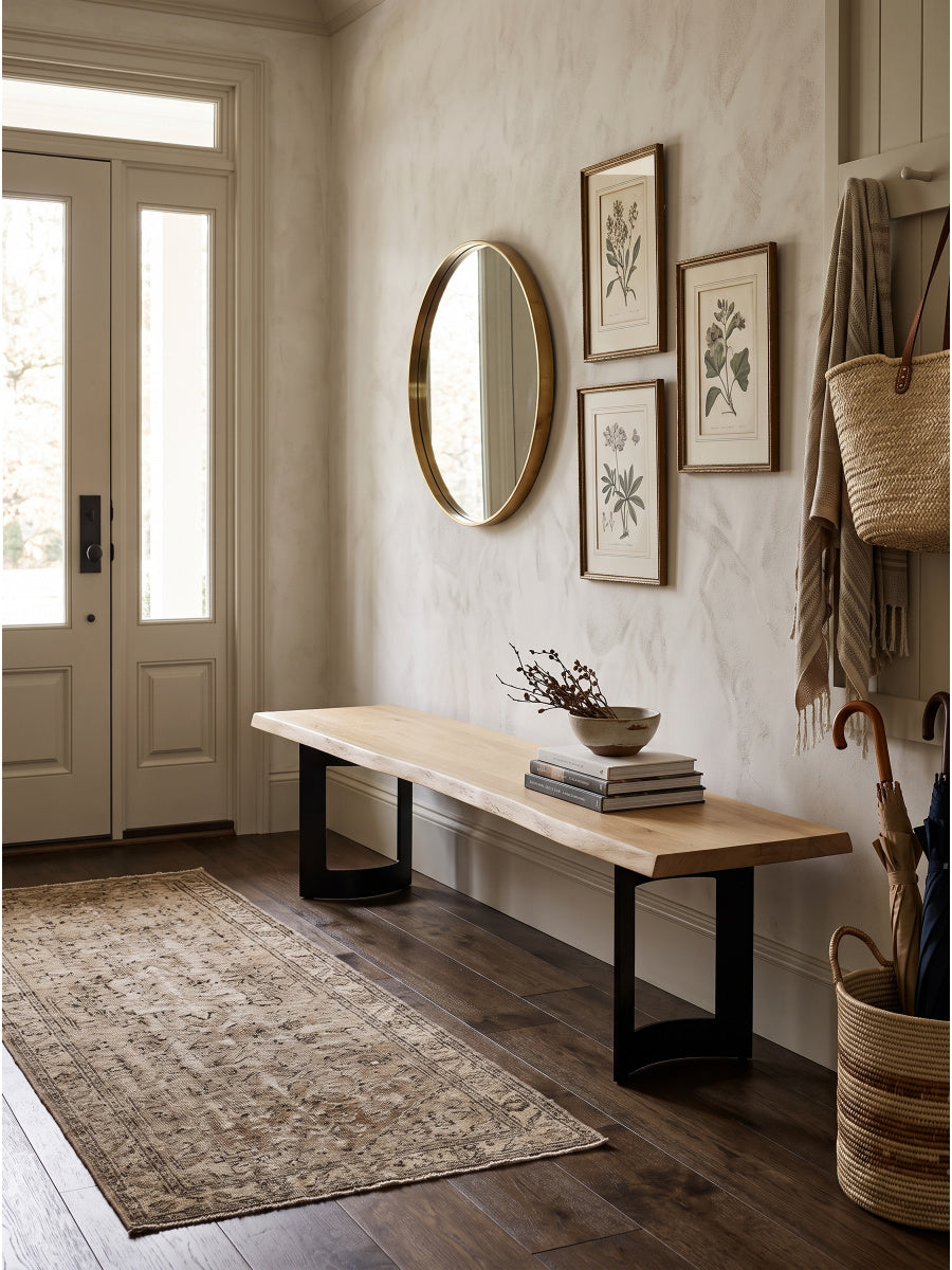 Natural Oak Bench | Novi Living Bent