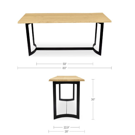 Acacia Wood Top Counter Table | Novi Living Bent - www.oroa.com