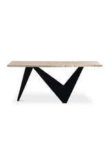 Modern European furniture - Sculptural Iron Base Console Table - www.oroa.com