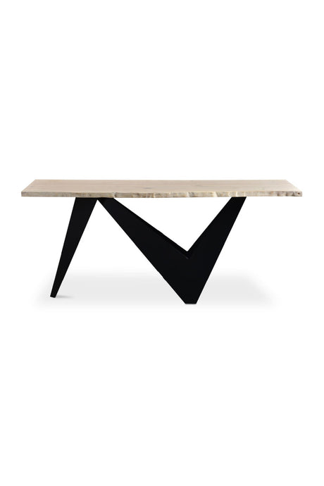 Modern European furniture - Sculptural Iron Base Console Table - www.oroa.com