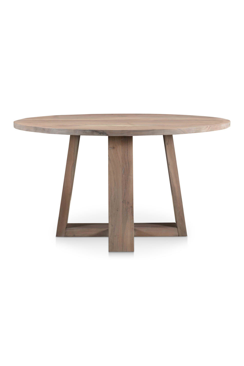 Whitewashed Acacia Round Dining Table | Novi Living Tanya