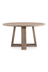 Modern European furniture - Whitewashed Acacia Round Dining Table - www.oroa.com
