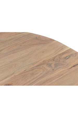 Whitewashed Acacia Round Dining Table | Novi Living Tanya