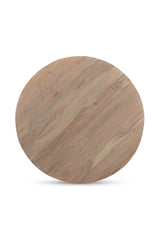 Modern European furniture - Whitewashed Acacia Round Dining Table - www.oroa.com