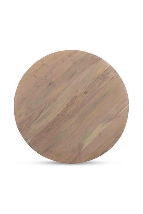 Modern European furniture - Whitewashed Acacia Round Dining Table - www.oroa.com