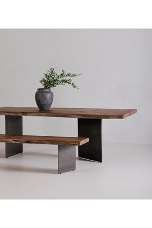 Solid Acacia Rustic Dining Table | Novi Living Howell