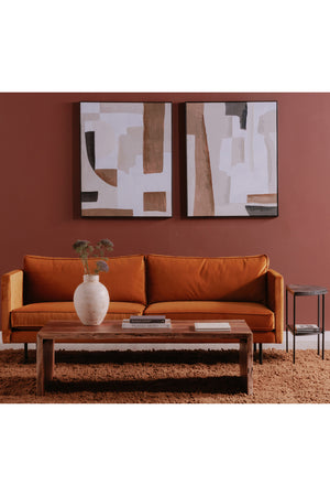 Modern European furniture - Natural Acacia Wood Coffee Table - www.oroa.com