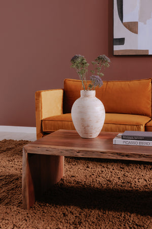 Modern European furniture - Natural Acacia Wood Coffee Table - www.oroa.com
