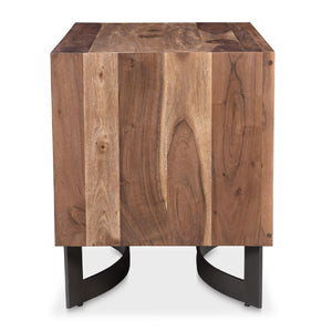 Modern European furniture - Acacia 2-Drawer Rustic Nightstand - www.oroa.com