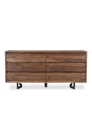 Modern European furniture - Solid Oak 6-Drawer Dresser - www.oroa.com