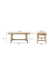 Modern European furniture - Oak Scandinavian Dining Table S - www.oroa.com