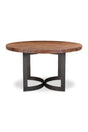 Brown Acacia Round Dining Table | Novi Living Bent | Oroa.com
