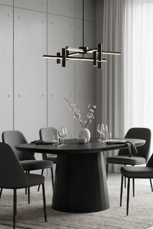Black Acacia Dining Table | Novi Living Freed
