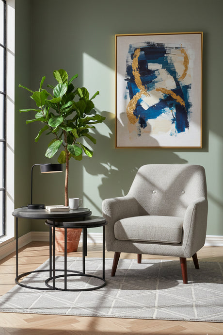 Black Lava Stone Nesting Tables (2) | Novi Living Roost | Oroa.com