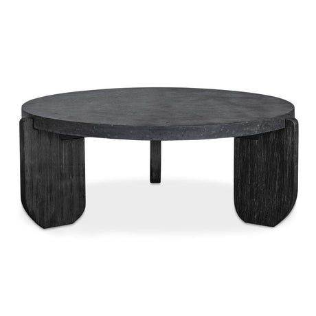 Modern European furniture - Acacia Legged Round Coffee Table - www.oroa.com