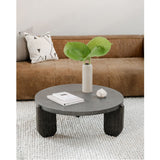 Modern European furniture - Acacia Legged Round Coffee Table - www.oroa.com