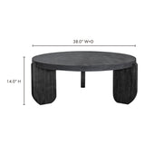 Modern European furniture - Acacia Legged Round Coffee Table - www.oroa.com