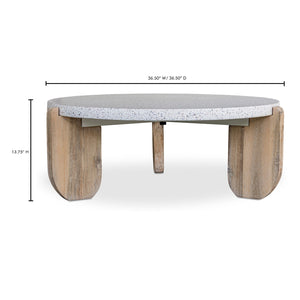 Acacia Legged Round Coffee Table | Novi Living Wunder