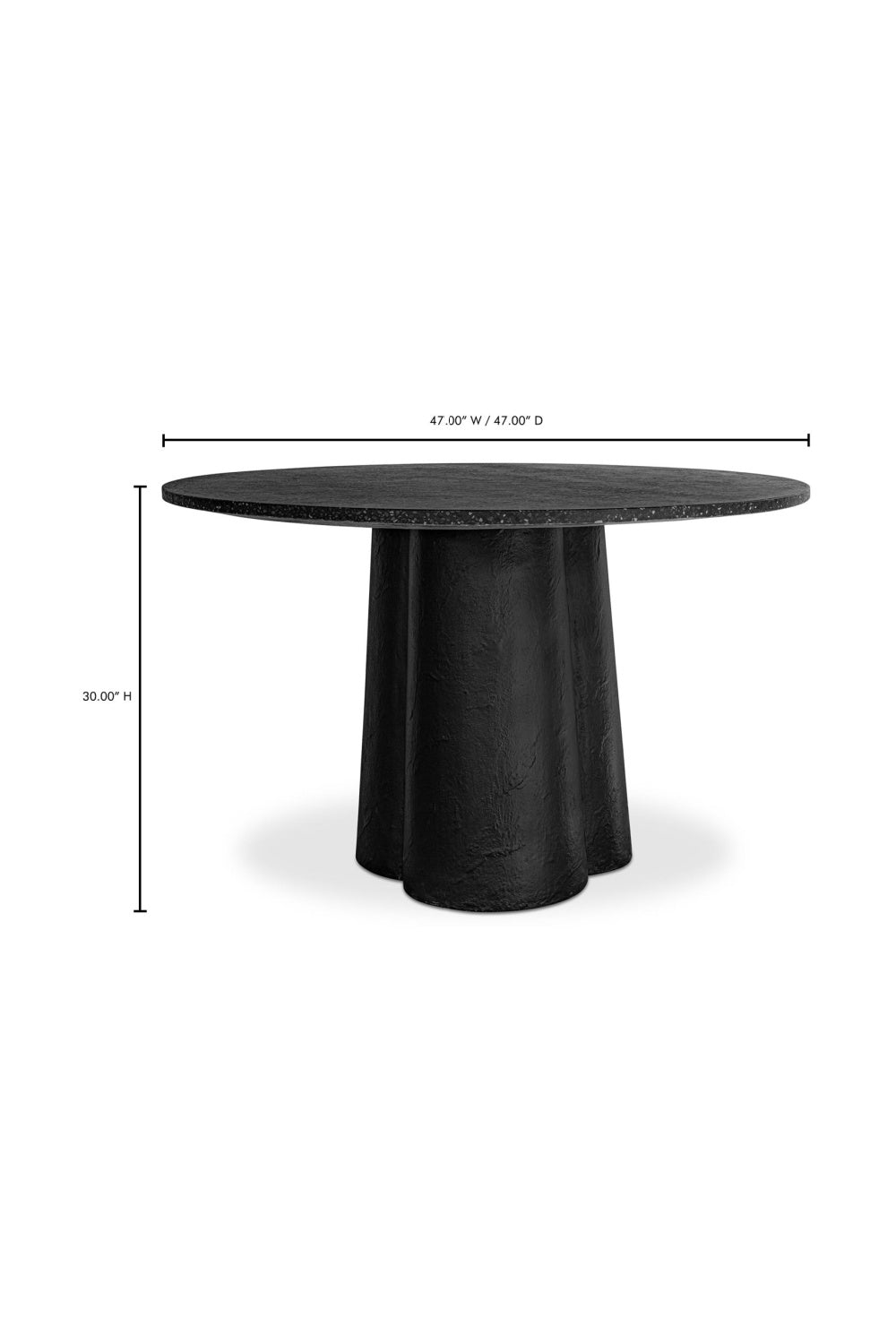 Black Terrazzo Indoor/Outdoor Dining Table | Novi Living Mono