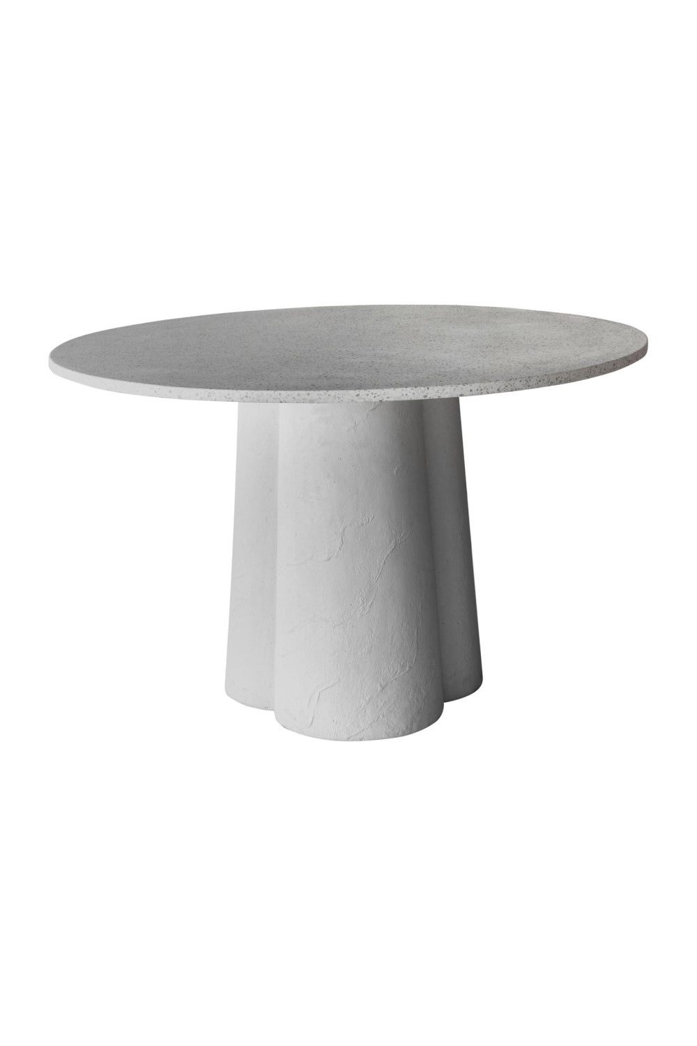 White Terrazzo Indoor/Outdoor Dining Table | Novi Living Mono